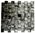 1 Karton/ 10 Matten Crystal Mosaik matt/glänzend schwarz effekt