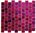 1 Karton/ 10 Matten Crystal Mosaik matt/glänzend pink effekt