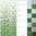 1 Karton/ 1 Modul Glasmosaik Farbverlauf Edition18-M7  weiss grün